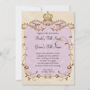 Regal Egrets, Wirbel & Damask - Einladung zur Hoch