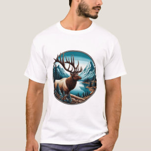 Regal Elk, Majestic Wildlife T-Shirt