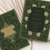 Regal Emerald Green Antique Gold Barock Hochzeit