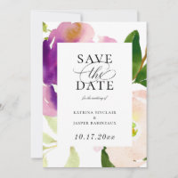 Regal Floral Blooms Save the Date