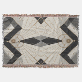 Regal Geometry Throw Blanket Decke