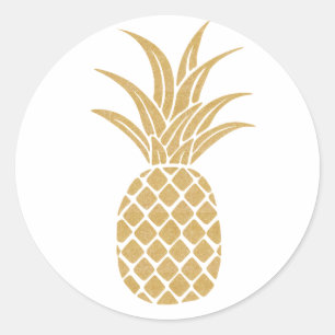 Regal Gold Ananas Aufkleber