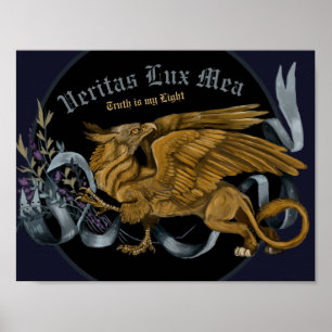 Regal Gold Griffin Poster