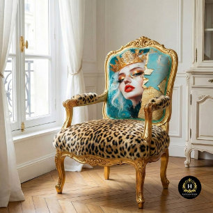 Regal Gold Königin Dekoupage Frauen Geschichtsmona Seidenpapier
