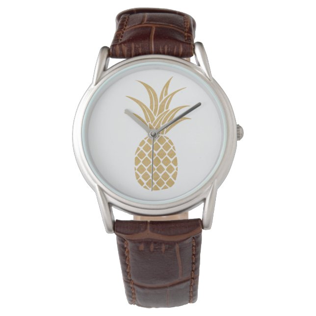Regal Gold Pineapple Watch Armbanduhr (Vorderseite)