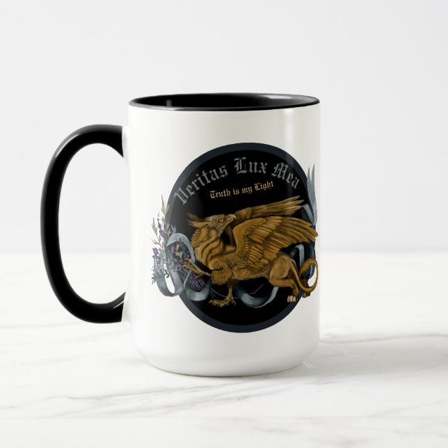 Regal Gold & Silver Griffin Tasse (Links)