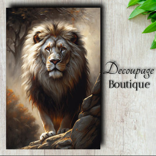 Regal Guardian Dekorieren mit Decoupage-Technik Seidenpapier