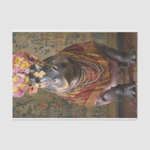 Regal Hippo Seidenpapier