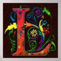 REGAL Letter L mit Hintergrund