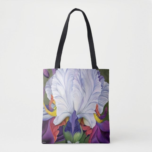 Regal Lila Iris Tasche (Vorderseite)