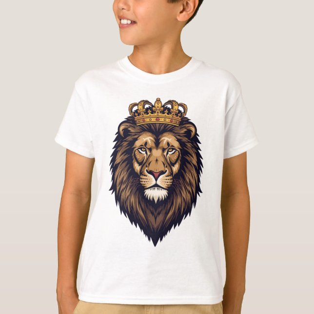 Regal Lion Crown Emblem T-Shirt (Vorderseite)