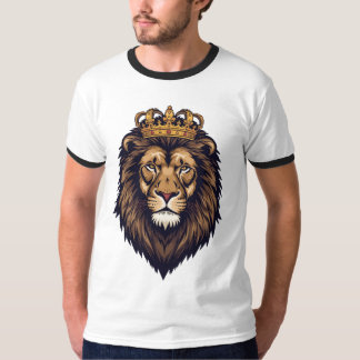 Regal Lion Crown Emblem T-Shirt