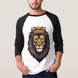 Regal Lion Crown Emblem T-Shirt