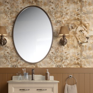 Regal Lion Essence - Gold, Beige - Traditionell Tapete