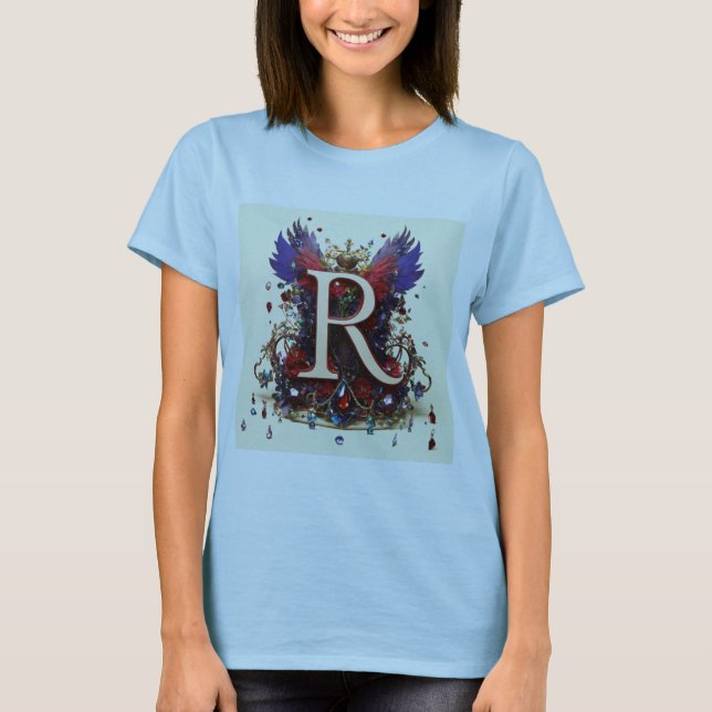 "Regal Majesty Crystal-Adorned Mittelalterliche Kö T-Shirt (Vorderseite)