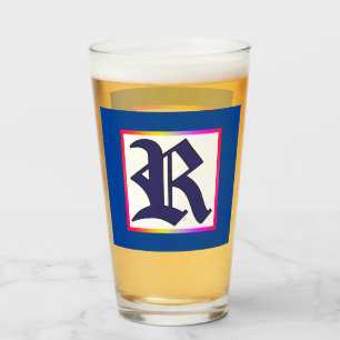 REGAL MONOGRAM, ANFANG R Bier Glas