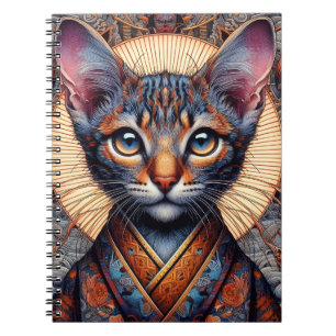 Regal Mythic verzierte Fantasy-Katze Notizblock
