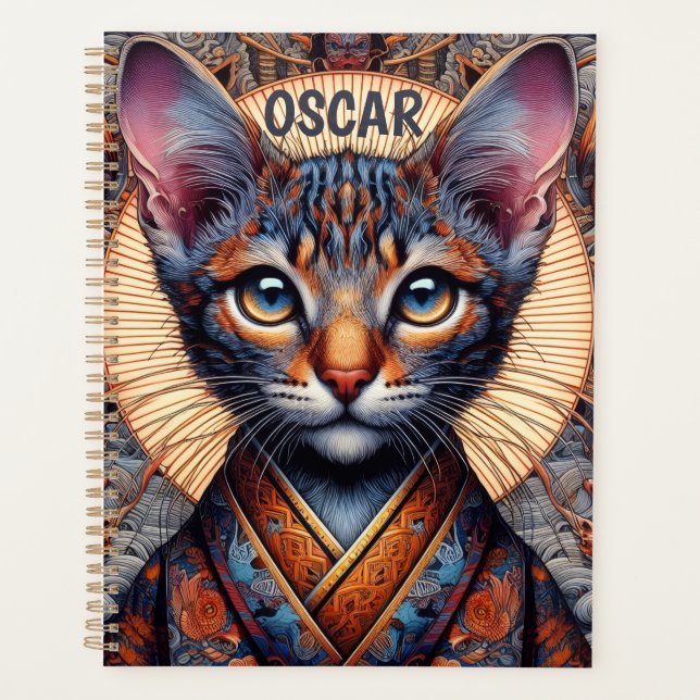 Regal Mythic verzierte Fantasy-Katzen-Planer Planer (Vorderseite)