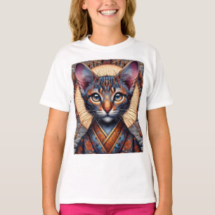 Regal mythische aufwendige Fantasiekatze  T-Shirt