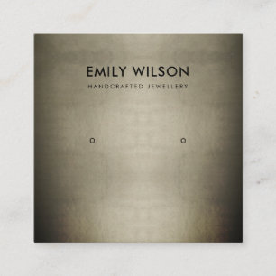 REGAL PALE GOLD SILVER STUDIE ERRING DISPLAY LOGO QUADRATISCHE VISITENKARTE