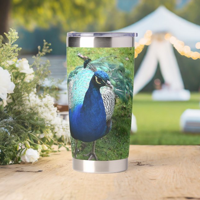 Regal Peacock Power  Thermobecher (Hochzeit)