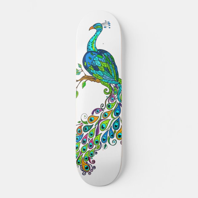Regal Peacock Skateboard (Vorderseite)