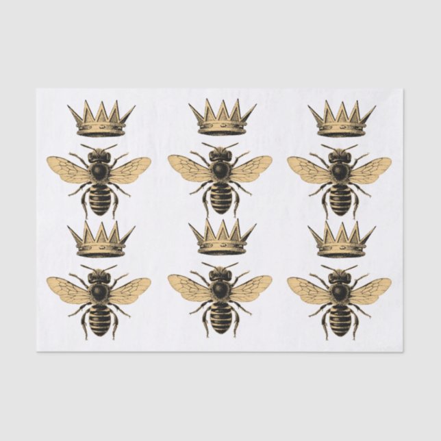 Regal Queen Bee Tissue Paper Seidenpapier (Vorderseite)