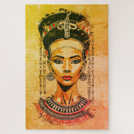 Regal Queen of Egypt - Moderne Neo-Pharao Art Puzzle