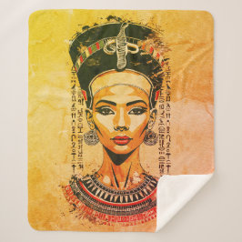 Regal Queen of Egypt - Moderne Neo-Pharao Art Sherpadecke