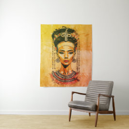 Regal Queen of Egypt - Moderne Neo-Pharao Art Wandteppich
