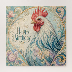 Regal Rooster Geburtstagsflor Puzzle