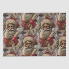 Regal Santa mit Rentier Seidenpapier