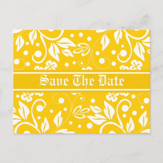 Regal Save the Date Postkarten (Vorderseite)