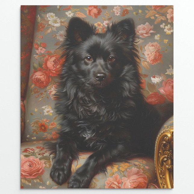 Regal Schipperke Dog Vintag Decoupage Geschenkpapier (Von Creator hochgeladen)