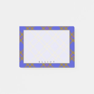 Regal schottischer Clan Elliot Tartan Post-it Klebezettel