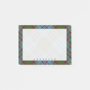 Regal Scottish Clan Anderson Tartan Post-it Klebezettel
