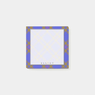 Regal Scottish Clan Elliot Tartan Post-it Klebezettel