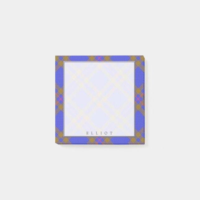 Regal Scottish Clan Elliot Tartan Post-it Klebezettel (Vorderseite)