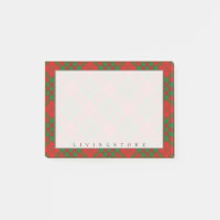 Regal Scottish Clan Livingstone Tartan