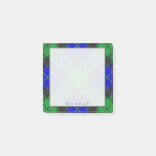 Regal Scottish Clan MacKay Tartan Post-it Klebezettel