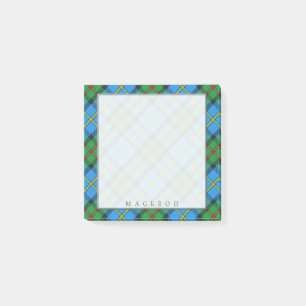 Regal Scottish Clan MacLeod von Harris Tartan Post-it Klebezettel