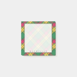 Regal Scottish Clan MacMillan Tartan Post-it Klebezettel