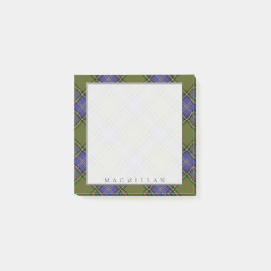 Regal Scottish Clan MacMillan Tartan Post-it Klebezettel