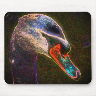 Regal Swan Abstrakt Nature Art Mousepad