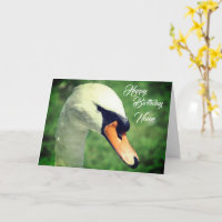 Regal Swan Nature Personalisiert Geburtstag