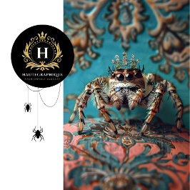 Regal Turquoise Vintag florale Crowned Spione Art Seidenpapier