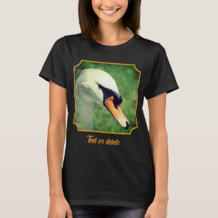 Regal White Swan Nature Personalisiert T-Shirt