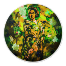 Regal Woman Keramikknauf