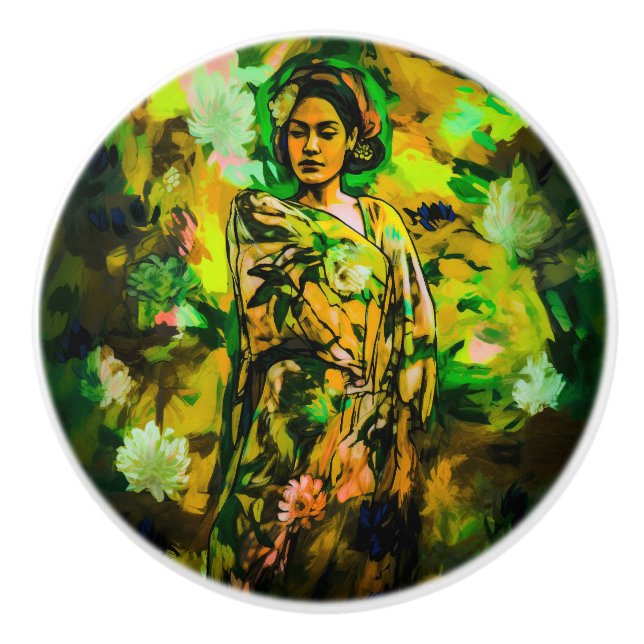 Regal Woman Keramikknauf (Vorderseite)