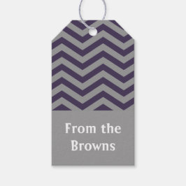 Regal Zickzack Gift Tags Geschenkanhänger